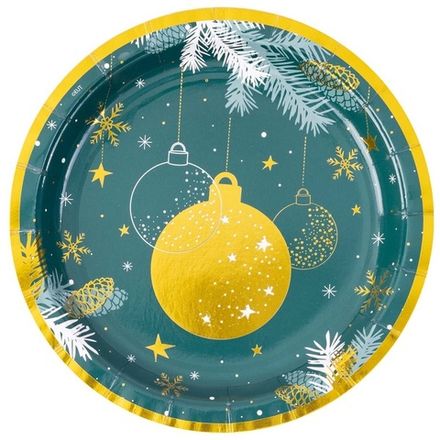 Тарелки "Изумрудная зима" 17 см