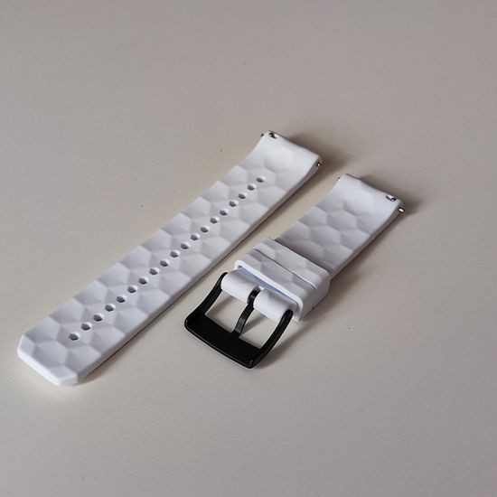 Ремешок Ranger 24 мм для Suunto 9 Baro, Suunto 7, Suunto Spartan Sport силиконовый быстросъемный (Белый)