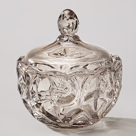 БЛЮДО С КРЫШКОЙ "ELEGIA" SMOKY 12Х12 СМ