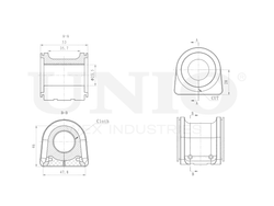 Втулка переднего стабилизатора UNIO RMP-10078