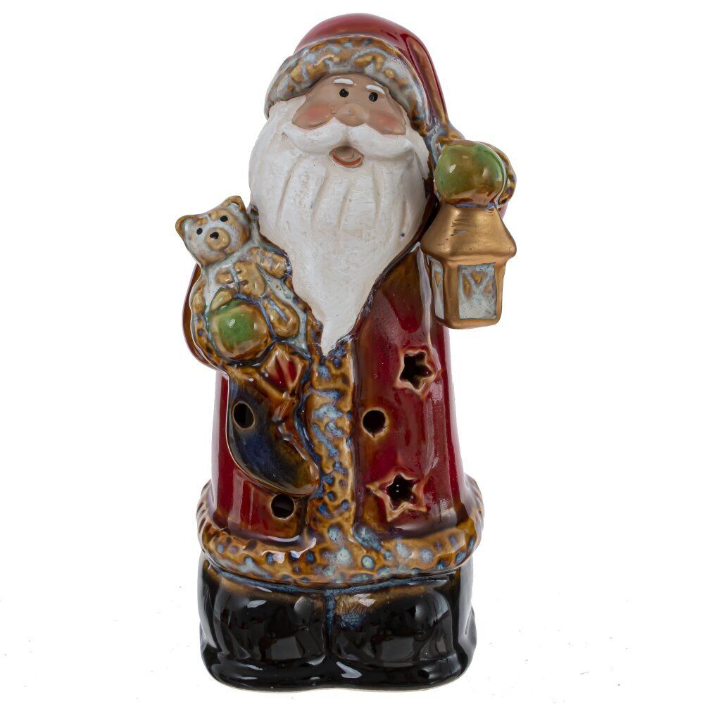 GAEM Фигурка декоративная c подсветкой "Дед Мороз" (LR44x3), L7 W5,5 H12,5 см, 2в.