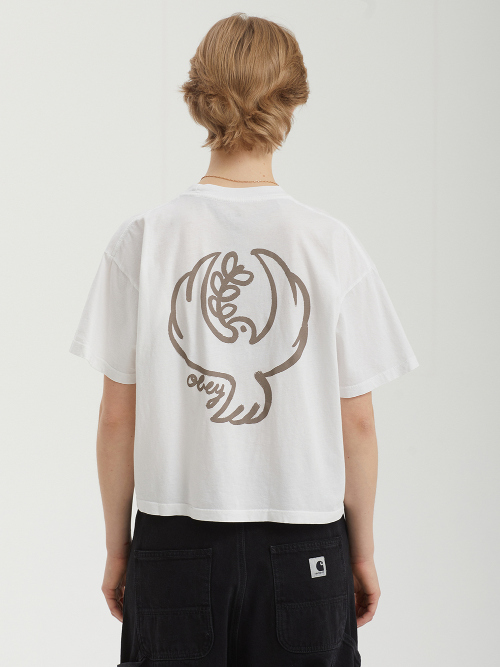 Женская Футболка Obey Round Dove