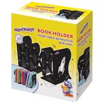 Подставка-держатель для книг и учебников ЮНЛАНДИЯ "Space", раздвижная, металлическая, 237901