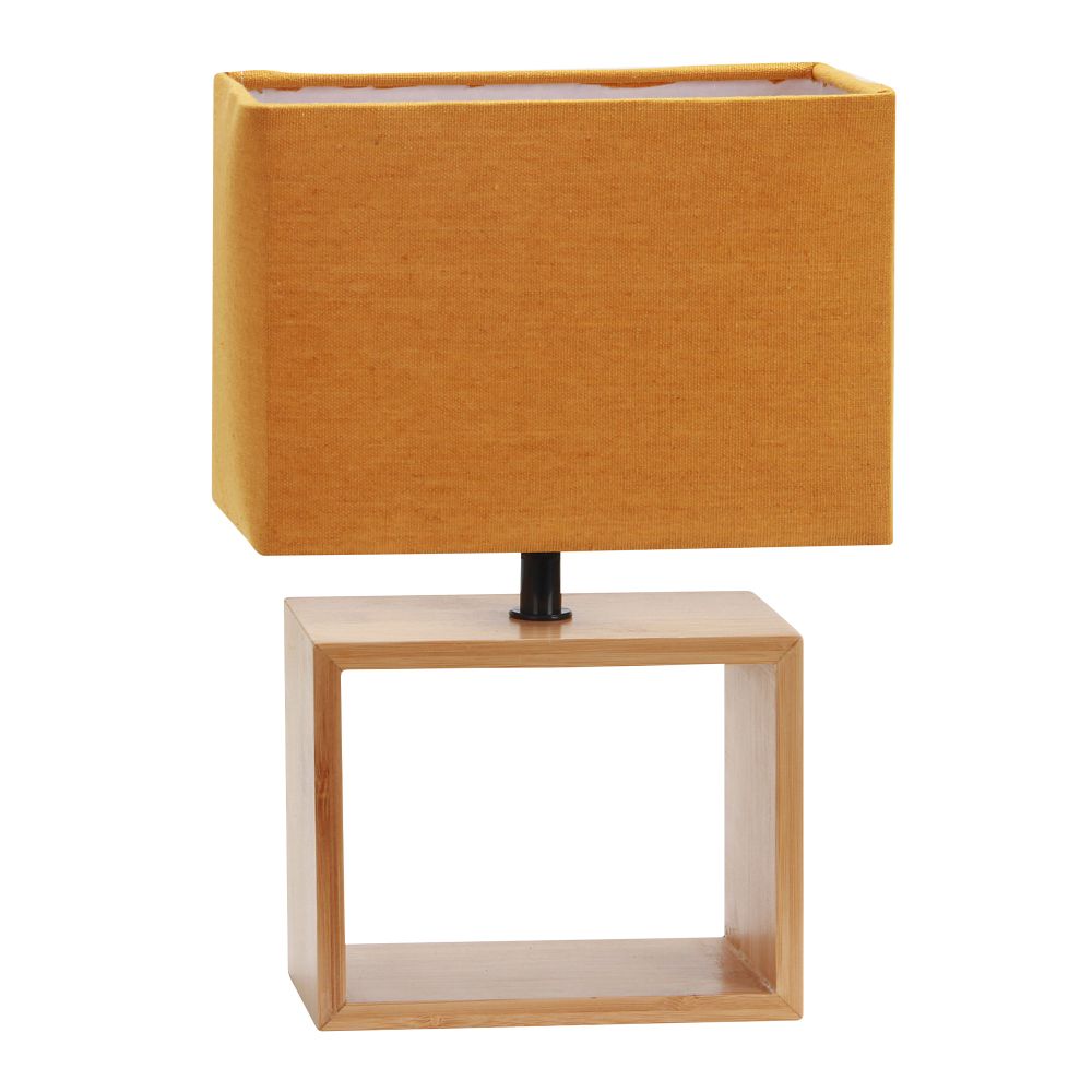 UML-B401 E27 ORANGE-WOOD Светильник настольный декоративный под лампу Е27. 40W. Механический выключатель. Оранжевый. ТМ Uniel