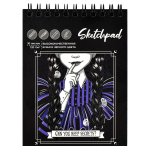 Скетчпад А6 30л. чёрный офсет на гребне "Милая готика" (Феникс+)