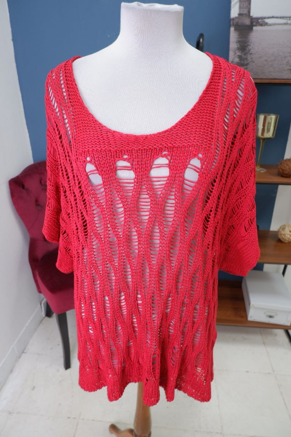 Кофта Vlas в сетку 56 размер, новая