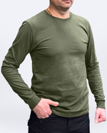 Футболка лонгслив с длинным рукавом олива