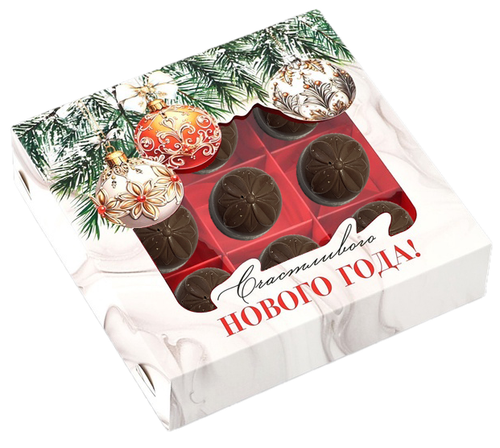 НАБОР ШОКОЛАДНЫХ КОНФЕТ "СЧАСТЛИВОГО НОВОГО ГОДА" 100 г