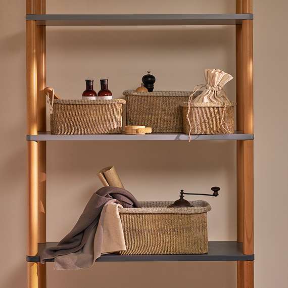 Набор из 4 корзин для хранения sustainable collection, бежевый