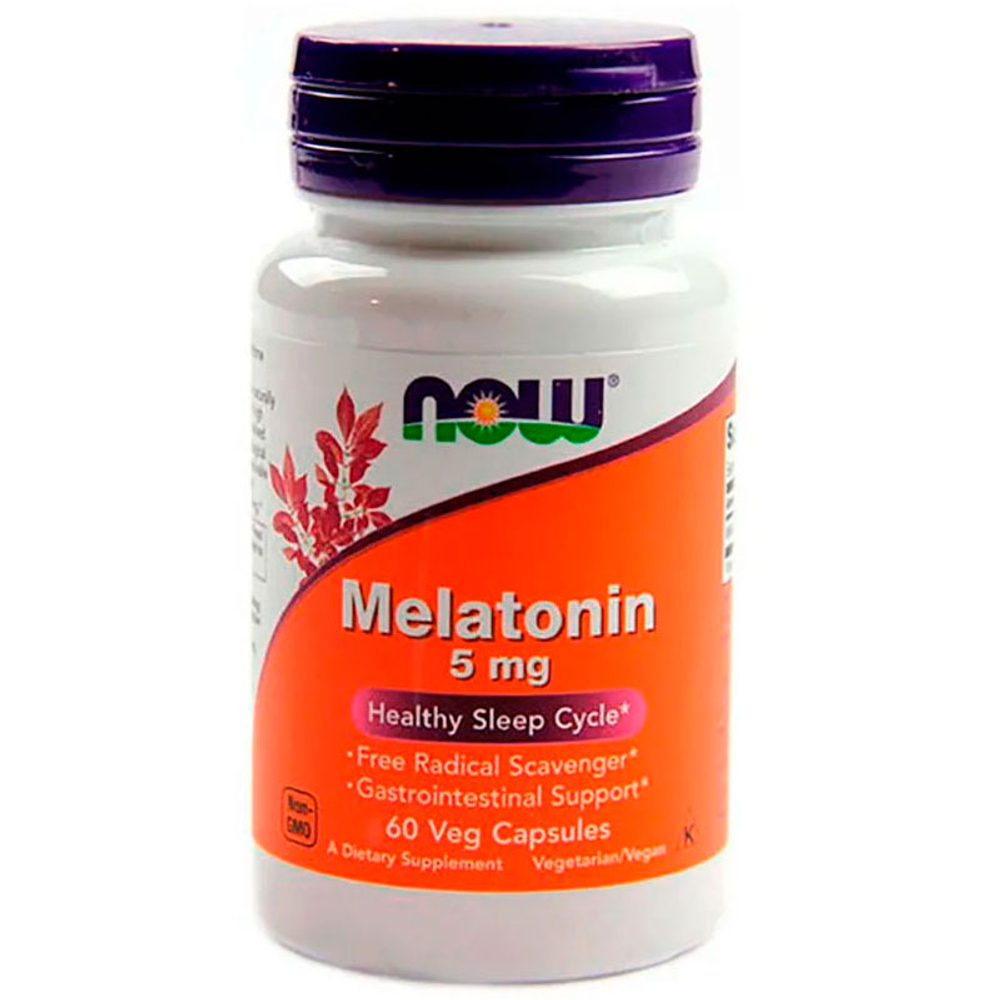 NOW Melatonin 5 мг. (60 капс.)