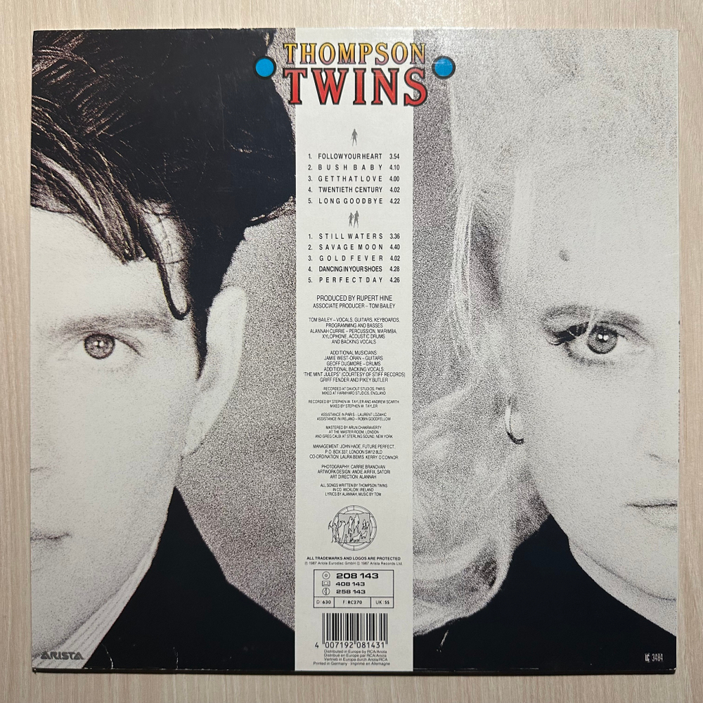Thompson Twins - Close To The Bone (Европа 1987г.)