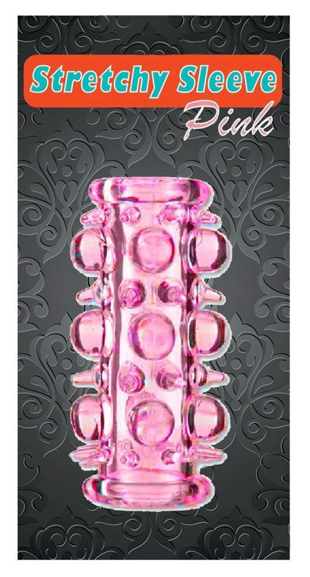 Розовая насадка на пенис с шипами и шишечками (Цвет: розовый)