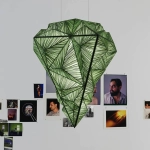 Chandelier design lamp Crystalline by Aqua Creations Studio