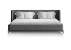 Кровать Basic спальное место 180*200 см (серый, рогожка)