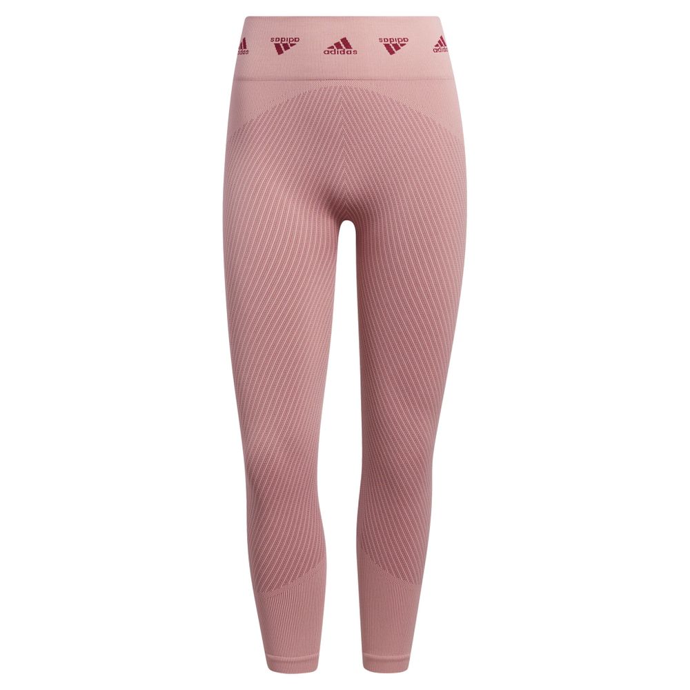 Женские теннисные брюки adidas Aeroknit Branded 7/8 Tight Women - Pink