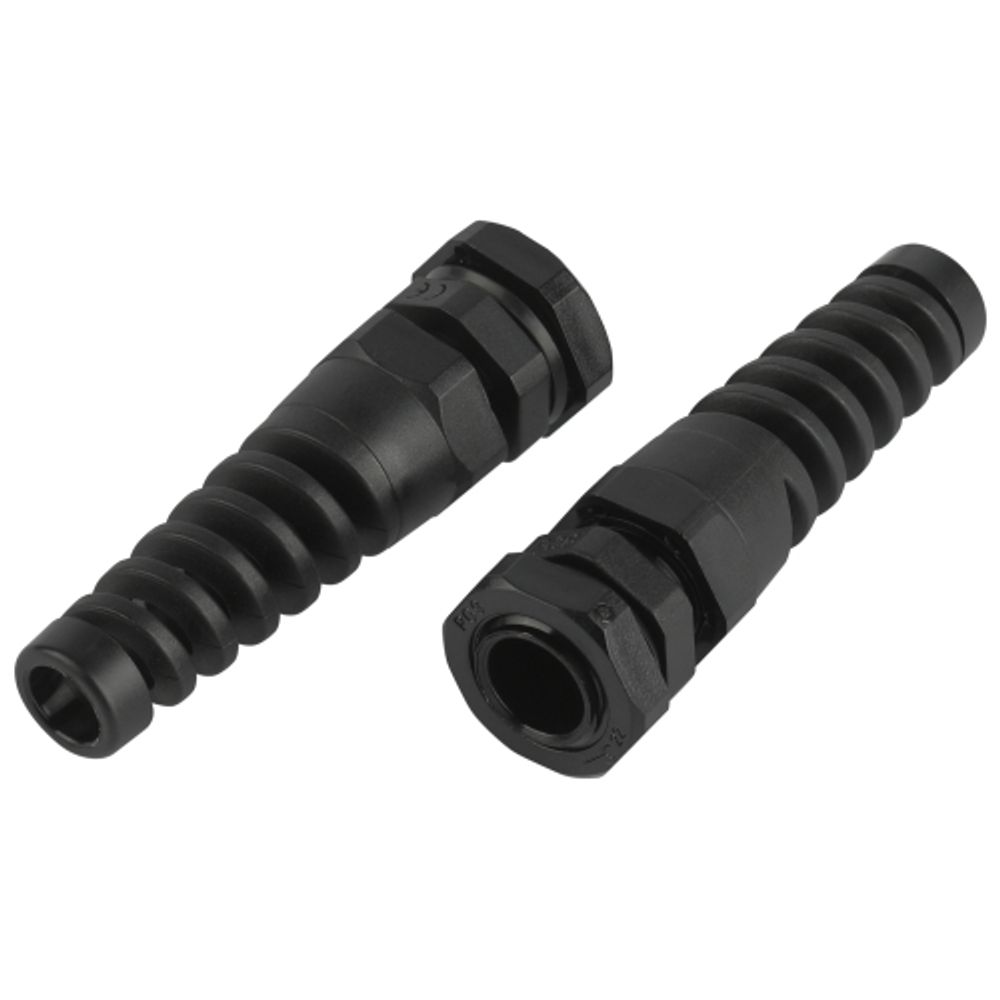 Кабельный ввод сальник ЭРА NO-224-250 с гибким отводом PGR 9 (d отв.16.2 мм / d провод.4-8 мм) IP54 (упаковка 10 штук) | Кабельные вводы (сальники)