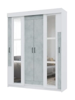 Современный Шкаф-купе Victor с зеркалами белый