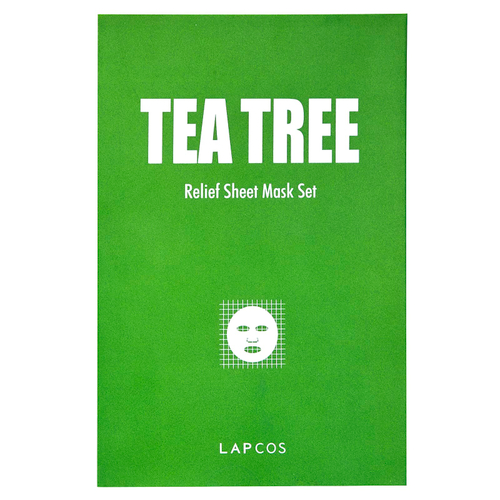 Lapcos, Набор тканевых масок Tea Tree Relief, 5 шт., По 25 мл (0,84 жидк. унц.)