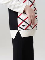 Жилетка в школу для девочки AT1011 черный-молочный