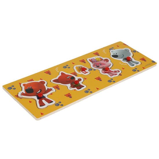 Деревянная игрушка-вкладыш «Ми-ми-мишки. Главные герои»30*10 см Буратино