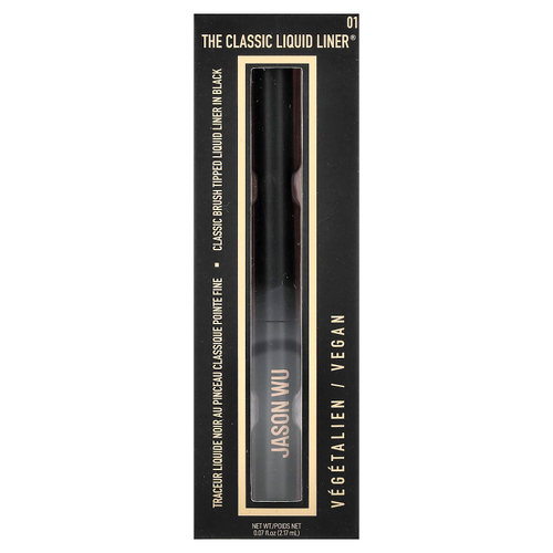 Jason Wu, The Classic Liquid Liner®, жидкая подводка для лица, оттенок 01 черный, 2,17 мл (0,07 жидк. унции)