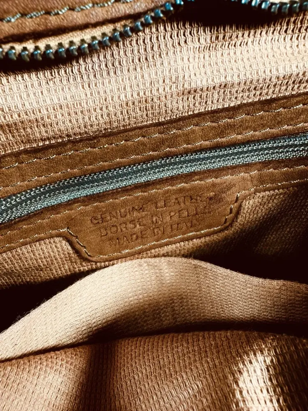 Женская сумка-портфель из натуральной кожи цвета whisky