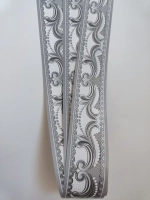 Бордюр для обоев бумажный 4 см окантовка лента серый