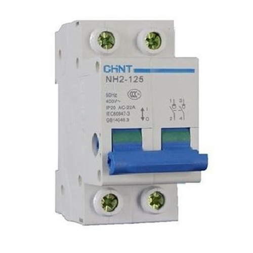Рубильник модульный NH2-125 2P 32A однофазный Chint (выключатель нагрузки) 401053