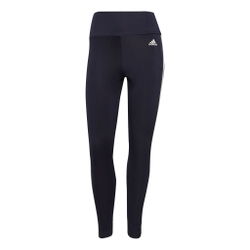 Женские теннисные брюки adidas Designed To Move High-Rise 3-Stripes 7/8 Sport Tight Women - Blue, White