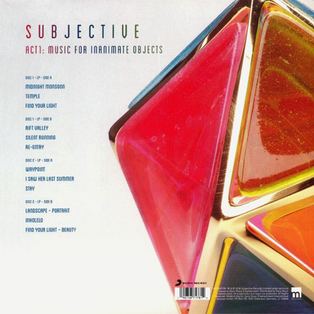 Subjective / Act One: Music For Inanimate Objects (2LP)
