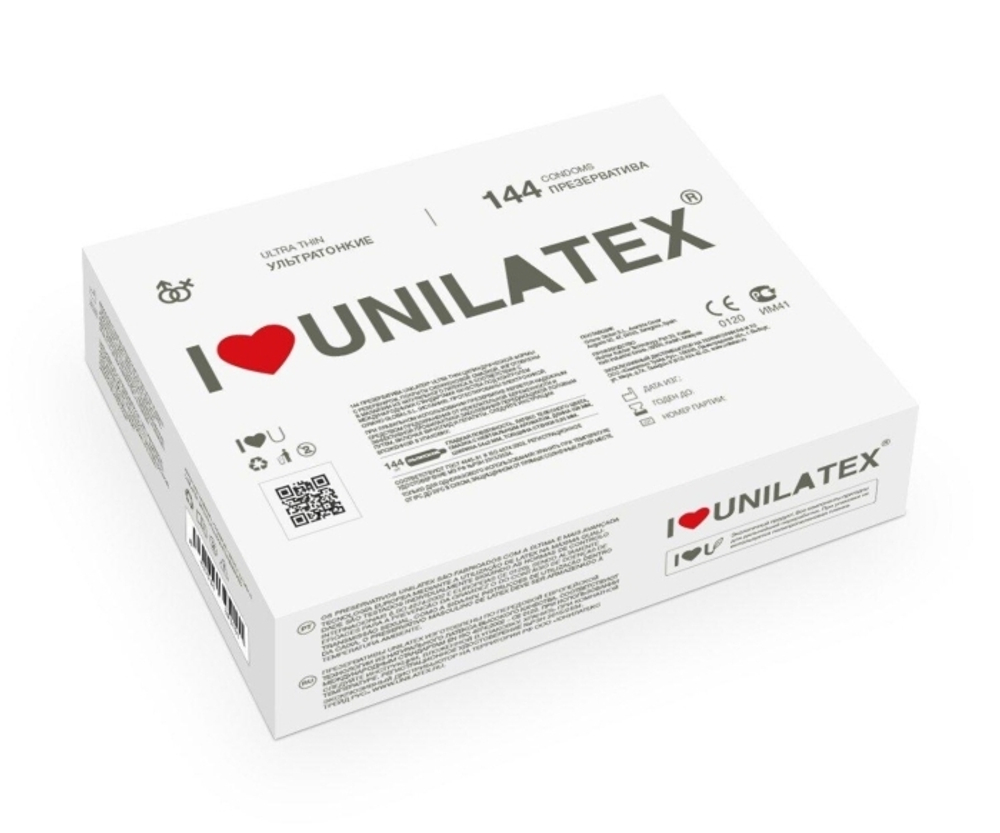 Презервативы ультратонкие Unilatex Ultrathin 144 шт