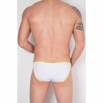 Мужские трусы слипы в желто-белую полоску Cosmos Colors FC20_YW