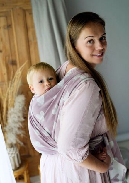 Слинг-шарф «Милкшейк клубника».