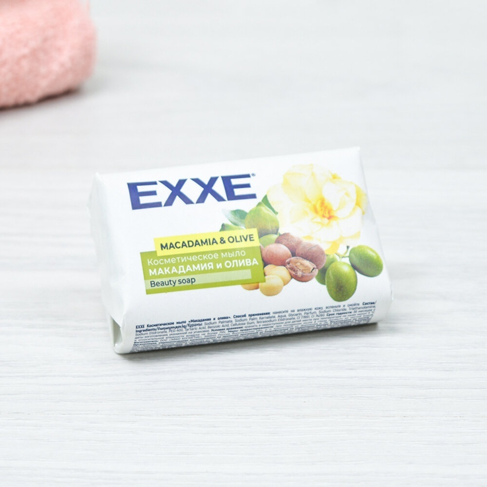 Мыло косметическое "Макадамия и олива" 90г, EXXE