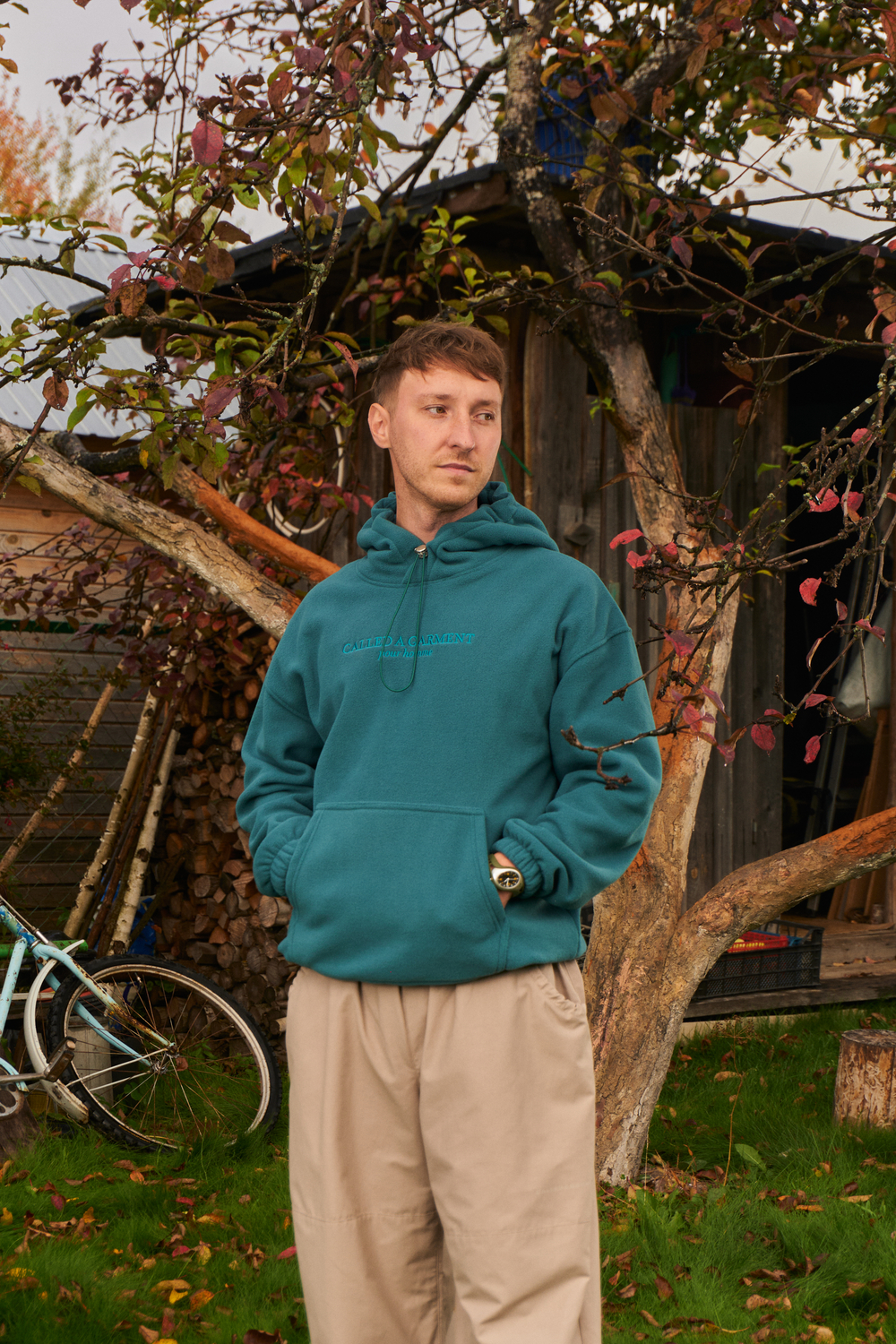 Худи Called a Garment Wrap "Emerald" Men's