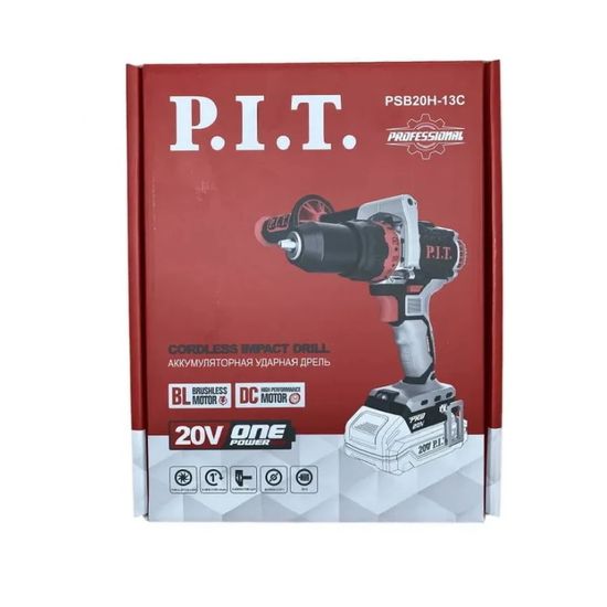 Аккумуляторный шуруповерт "PIT" PSB20H-13C X-DRIVER SOLO