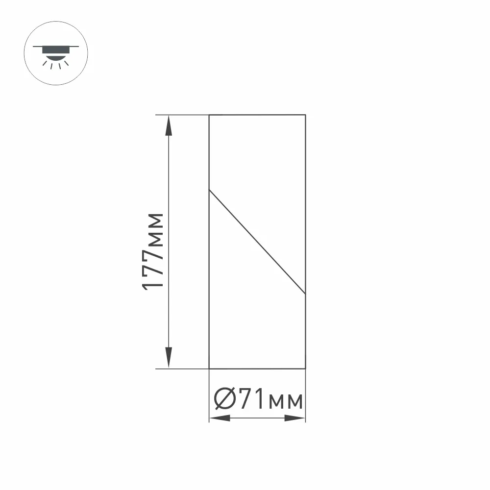 Светильник SP-TWIST-SURFACE-R70-12W Warm3000 (WH-BK, 30 deg) (Arlight, IP40 Металл, 3 года) 024992(1)