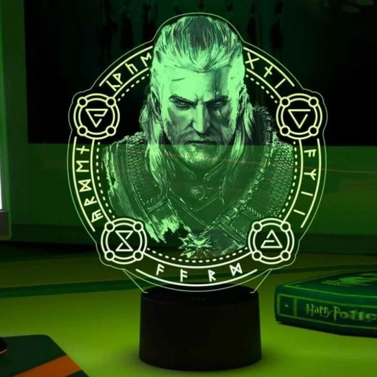 3D лампа Ведьмак, Witcher. Геральт