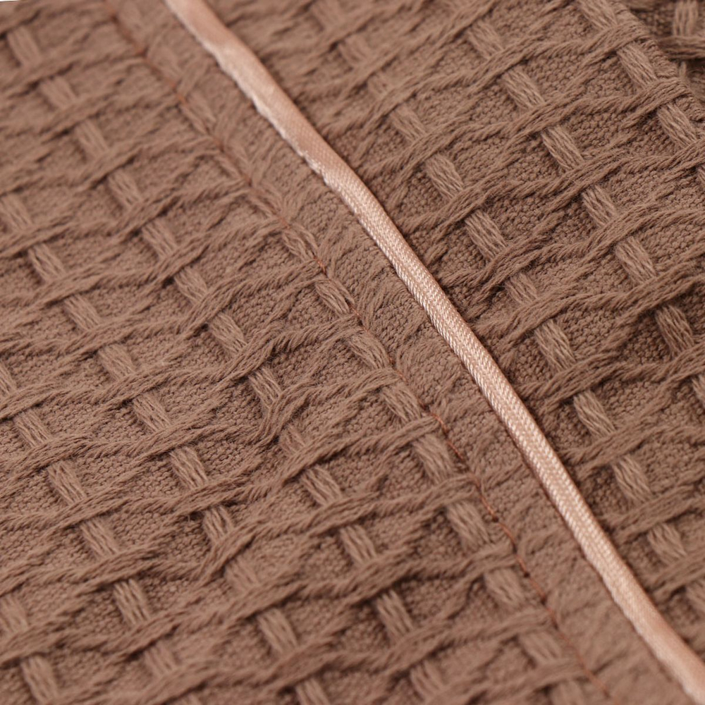 Халат унисекс, ваф, 100%хл, кофейн, S-M, 44-46, Barkas, AI-0106009