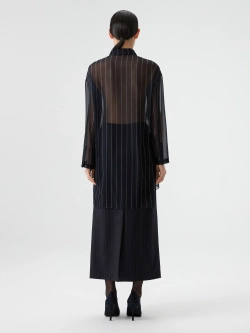 Удлиненная рубашка в полоску OLA OLA