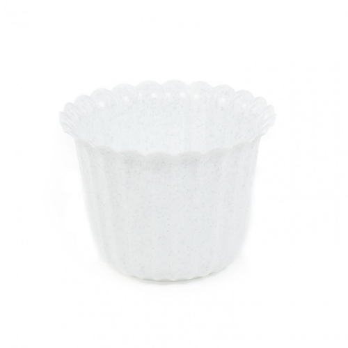 Цветочный горшок коричневый-перламутр Виола d126 мм, h=93 мм - 0,5 л