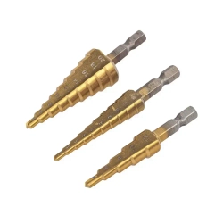 Сверло ступенчатое по металлу 3 шт 3-12 4-12 4-20 в чехле KROFT