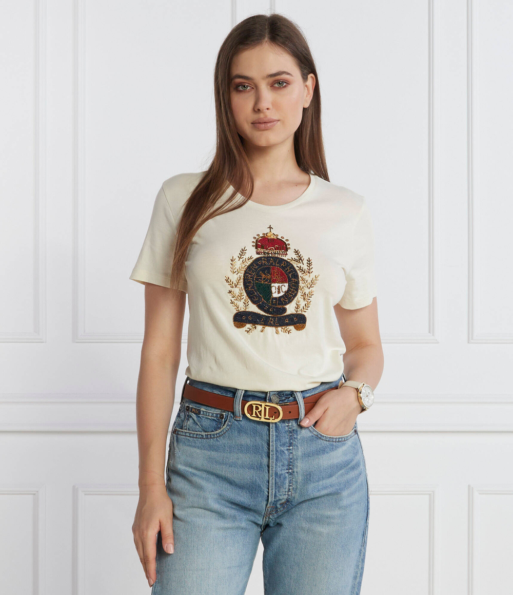 Футболка KATLIN LAUREN RALPH LAUREN - бежевый(200921565)