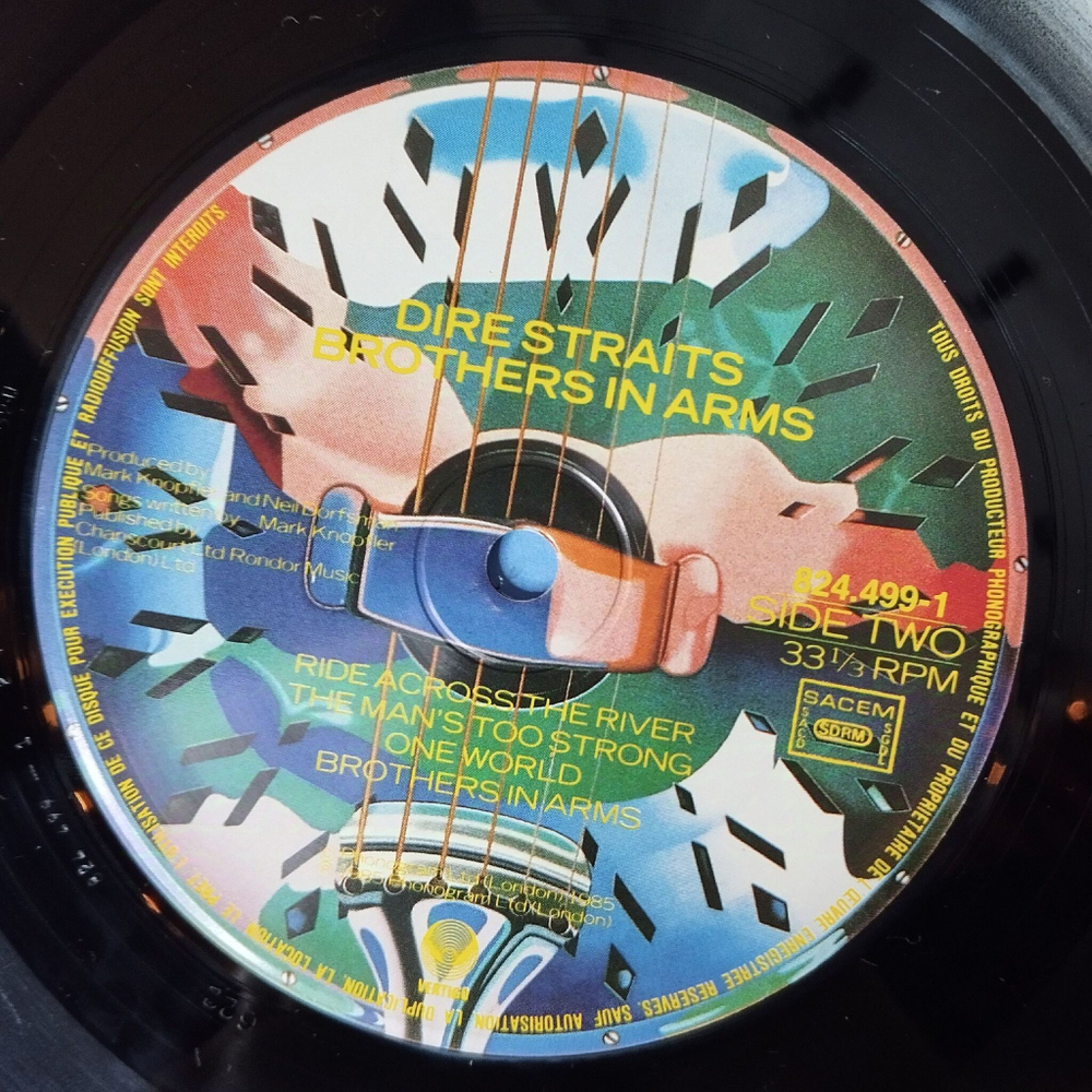 Винтажная виниловая пластинка LP Dire Straits Brothers In Arms (France 1985)