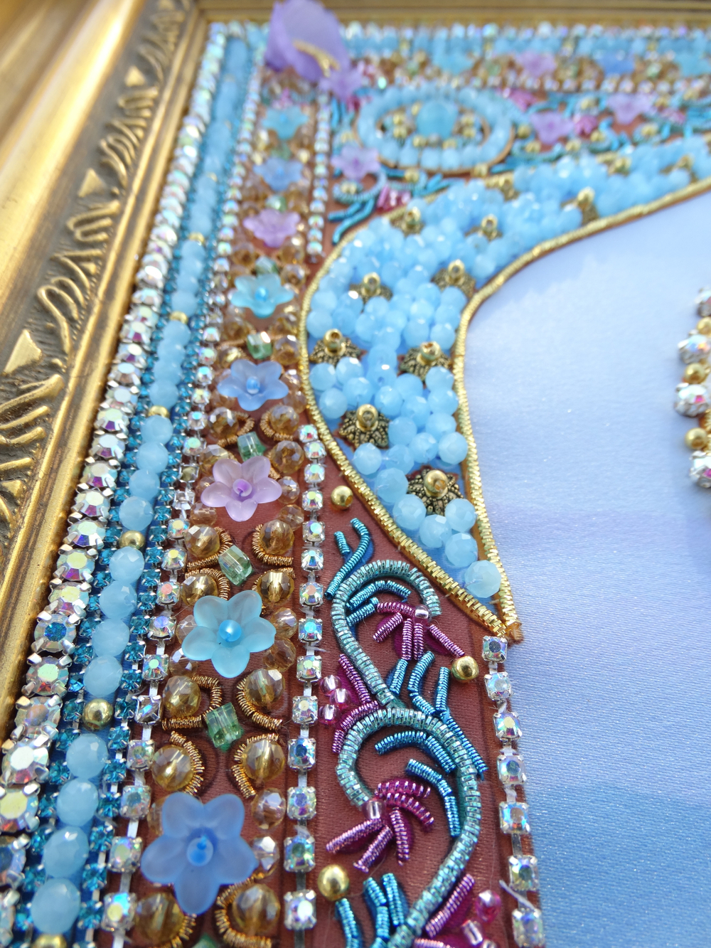 Принт-И25 Ткань с нанесенной авторской схемой Богородица Помощница в родах (+инструкция)