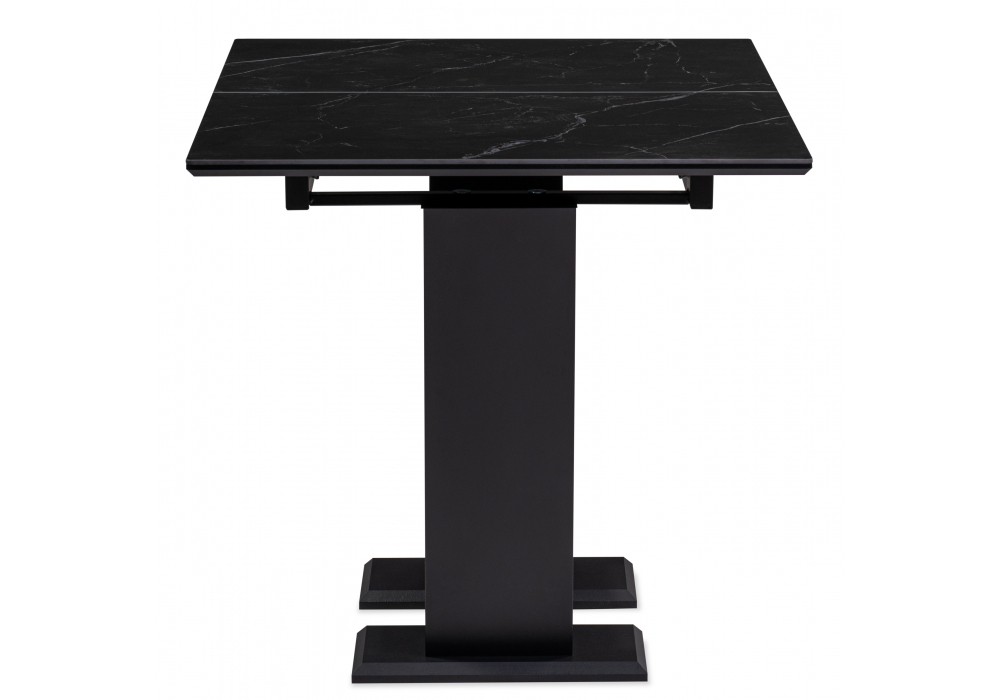 Керамический стол Woodville Иматра 140(180)х80х76 черный мрамор, черный