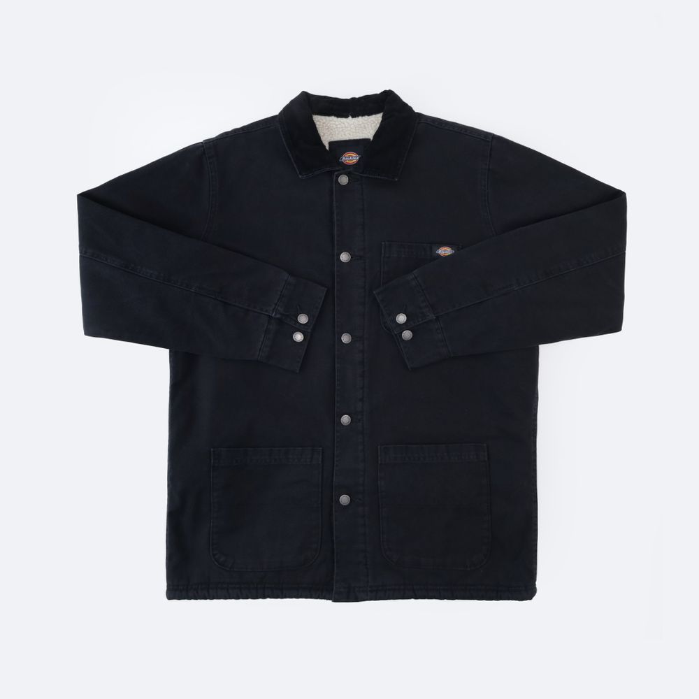 Куртка Dickies Stonewashed Duck Lined Chore Coat (stonewashed black)