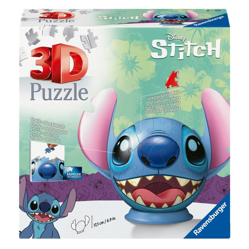 Ravensburger - 3D пазл Шар: Дисней Стич 72 элемента. 115747 / артикул   115747  / GTIN 4005556115747