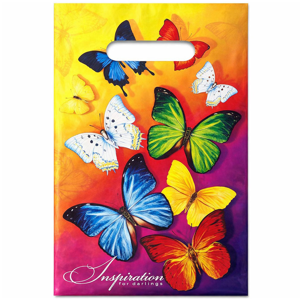 Пакет 20*30см 30мкм с вырубной неусиленной ручкой "Вдохновенье" (100шт)