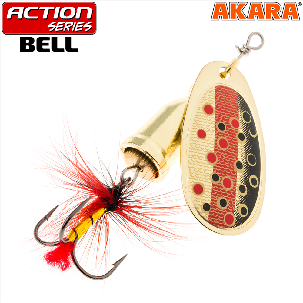 Блесна вращающаяся Akara Action Series Bell 3 8 гр. 2/7 oz. A23
